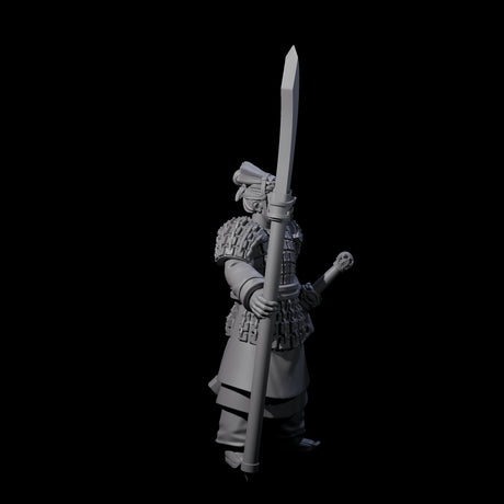 Chinese Terracotta Reaching Polearm Warrior G Miniature for Dungeons and Dragons, Pathfinder or other TTRPGs