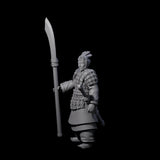 Chinese Terracotta Reaching Polearm Warrior G Miniature for Dungeons and Dragons, Pathfinder or other TTRPGs