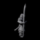 Chinese Terracotta Reaching Polearm Warrior H Miniature for Dungeons and Dragons, Pathfinder or other TTRPGs