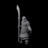 Chinese Terracotta Reaching Polearm Warrior H Miniature for Dungeons and Dragons, Pathfinder or other TTRPGs