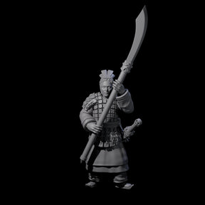 Chinese Terracotta Reaching Polearm Warrior I Miniature for Dungeons and Dragons, Pathfinder or other TTRPGs