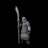 Chinese Terracotta Reaching Polearm Warrior J Miniature for Dungeons and Dragons, Pathfinder or other TTRPGs