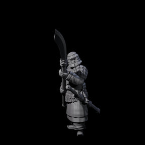 Chinese Terracotta Reaching Polearm Warriors Miniature for Dungeons and Dragons, Pathfinder or other TTRPGs