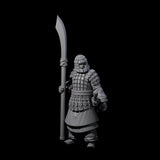 Chinese Terracotta Reaching Polearm Warriors Miniature for Dungeons and Dragons, Pathfinder or other TTRPGs