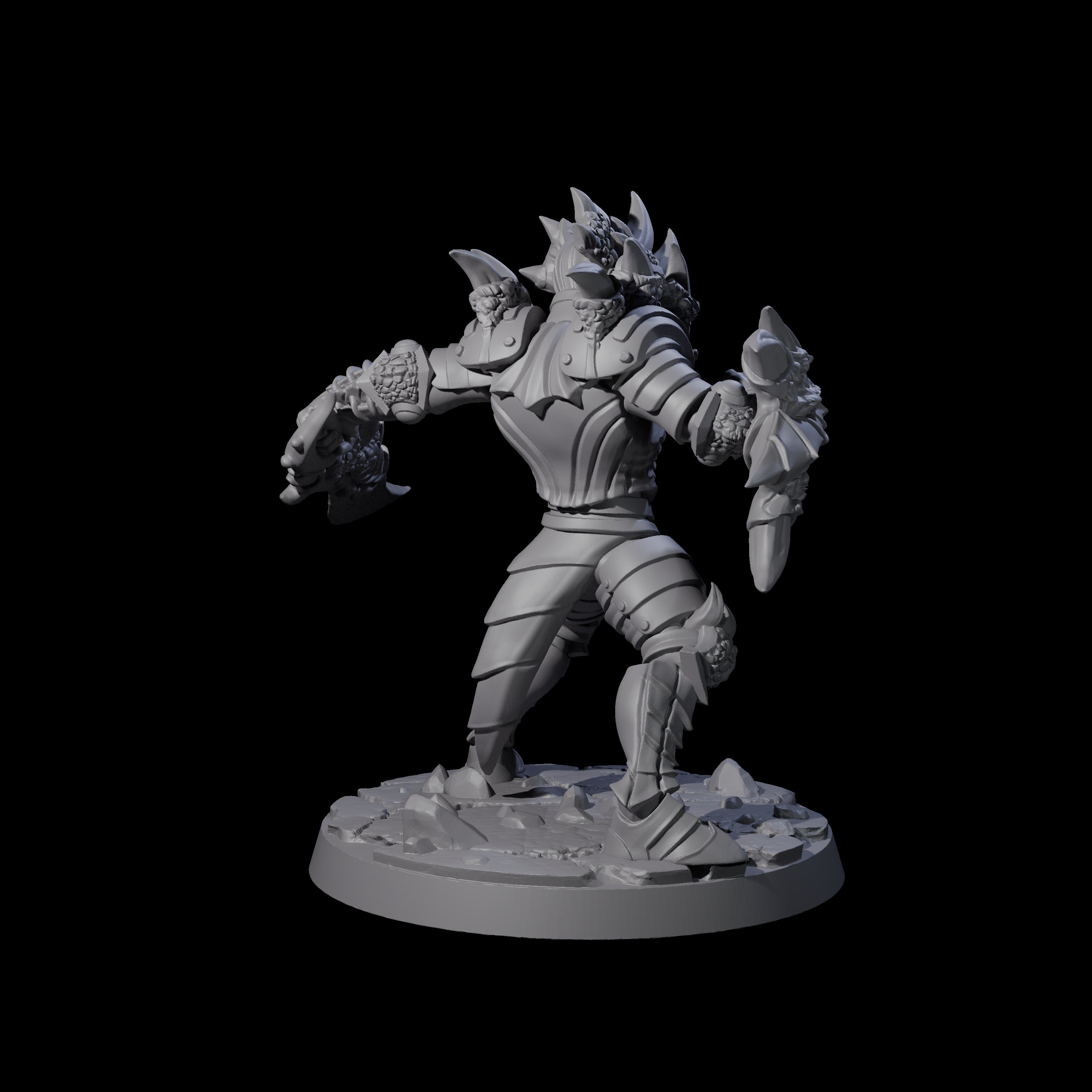 Chitinous Dragonguard Miniature for Dungeons and Dragons, Pathfinder or other TTRPGs