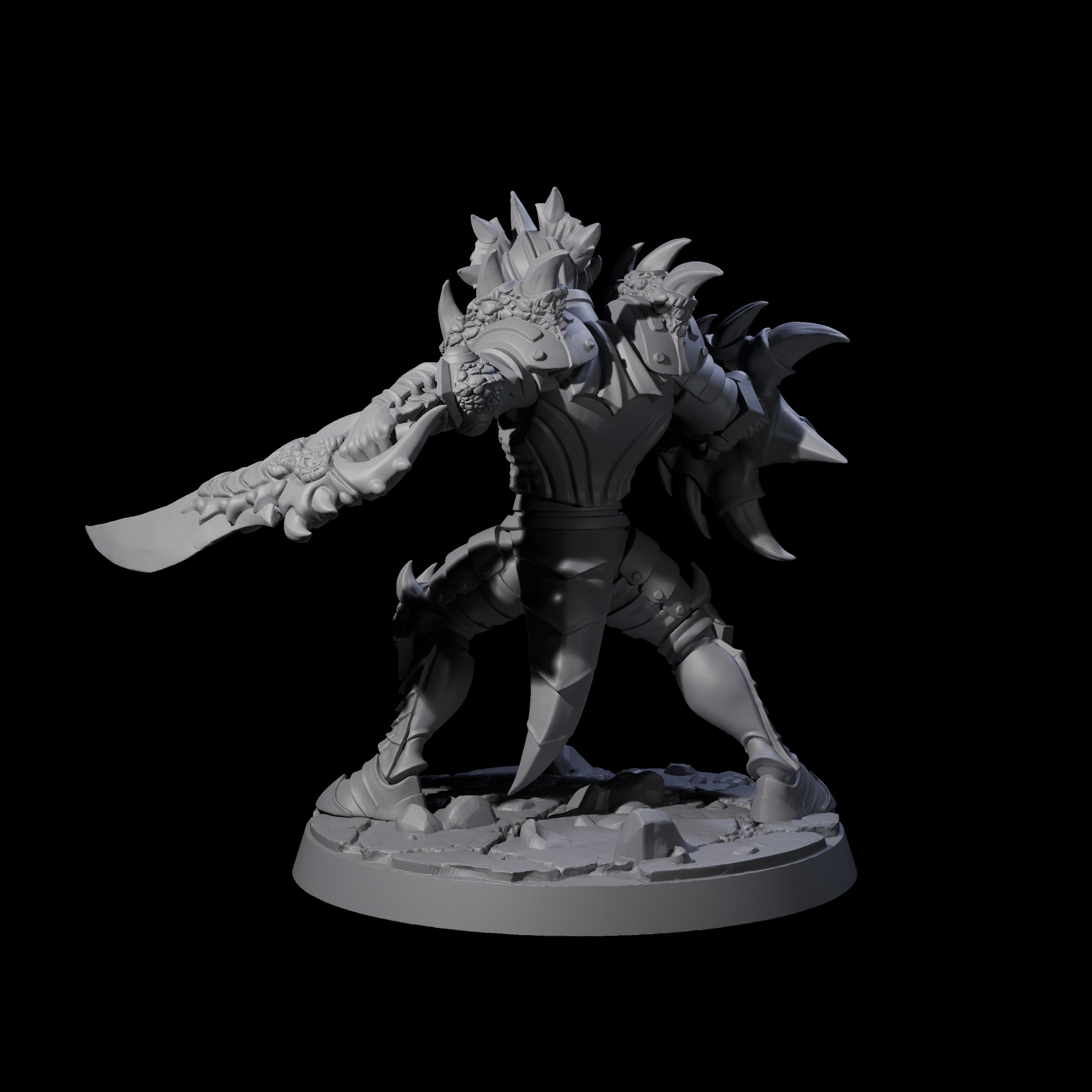 Chitinous Dragonguard Miniature for Dungeons and Dragons, Pathfinder or other TTRPGs