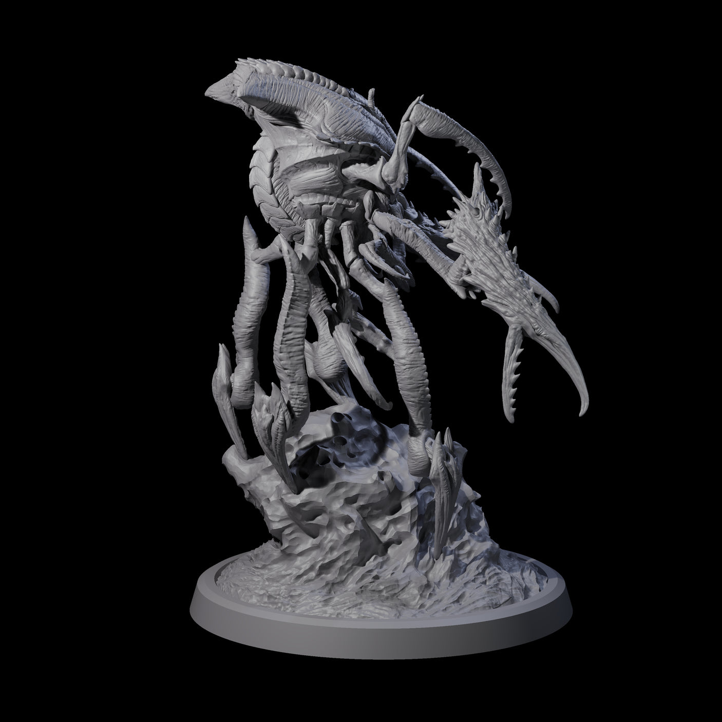 Chitinous Kruthik A Miniature for Dungeons and Dragons, Pathfinder or other TTRPGs