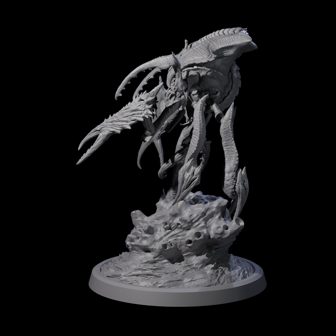 Chitinous Kruthik A Miniature for Dungeons and Dragons, Pathfinder or other TTRPGs