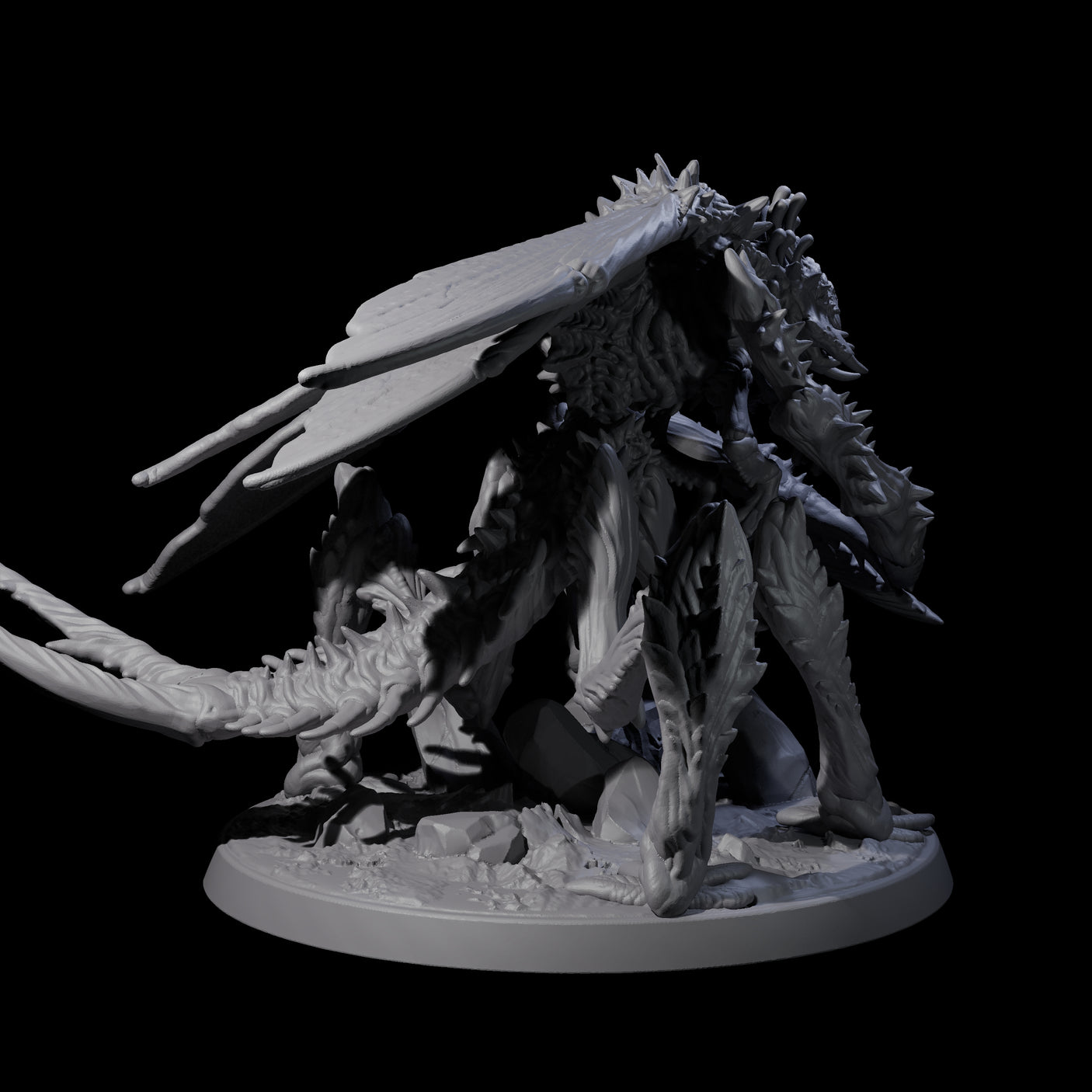 Chitinous Mi-Go Soldier Miniature for Dungeons and Dragons, Pathfinder or other TTRPGs