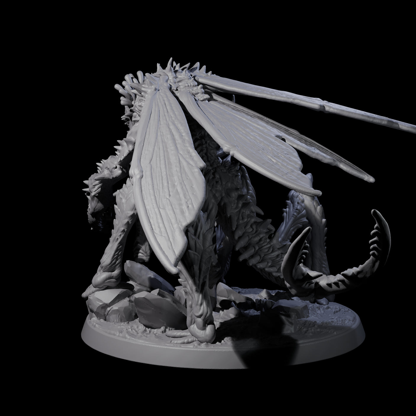 Chitinous Mi-Go Soldier Miniature for Dungeons and Dragons, Pathfinder or other TTRPGs