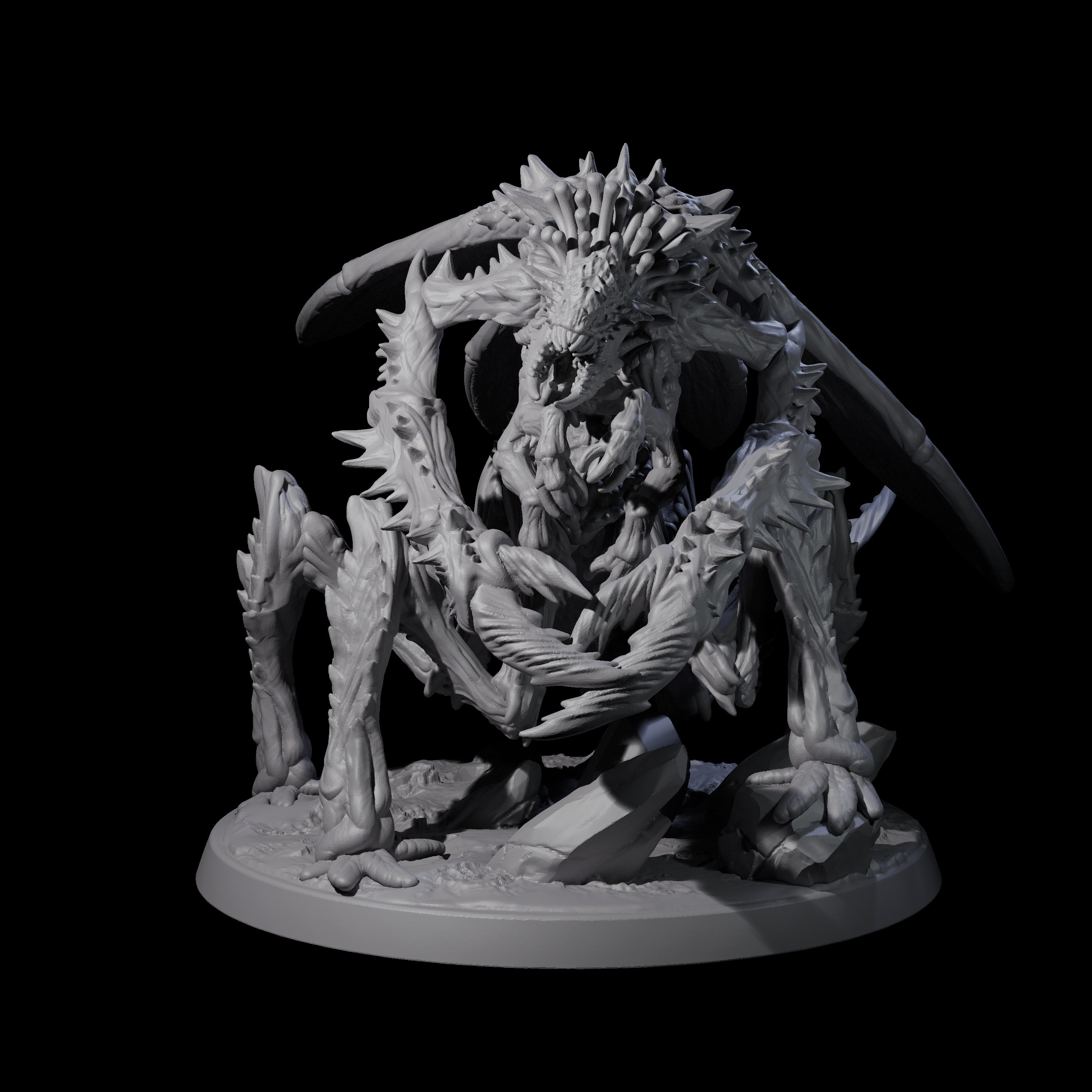 Chitinous Mi-Go Soldier Miniature for Dungeons and Dragons, Pathfinder or other TTRPGs