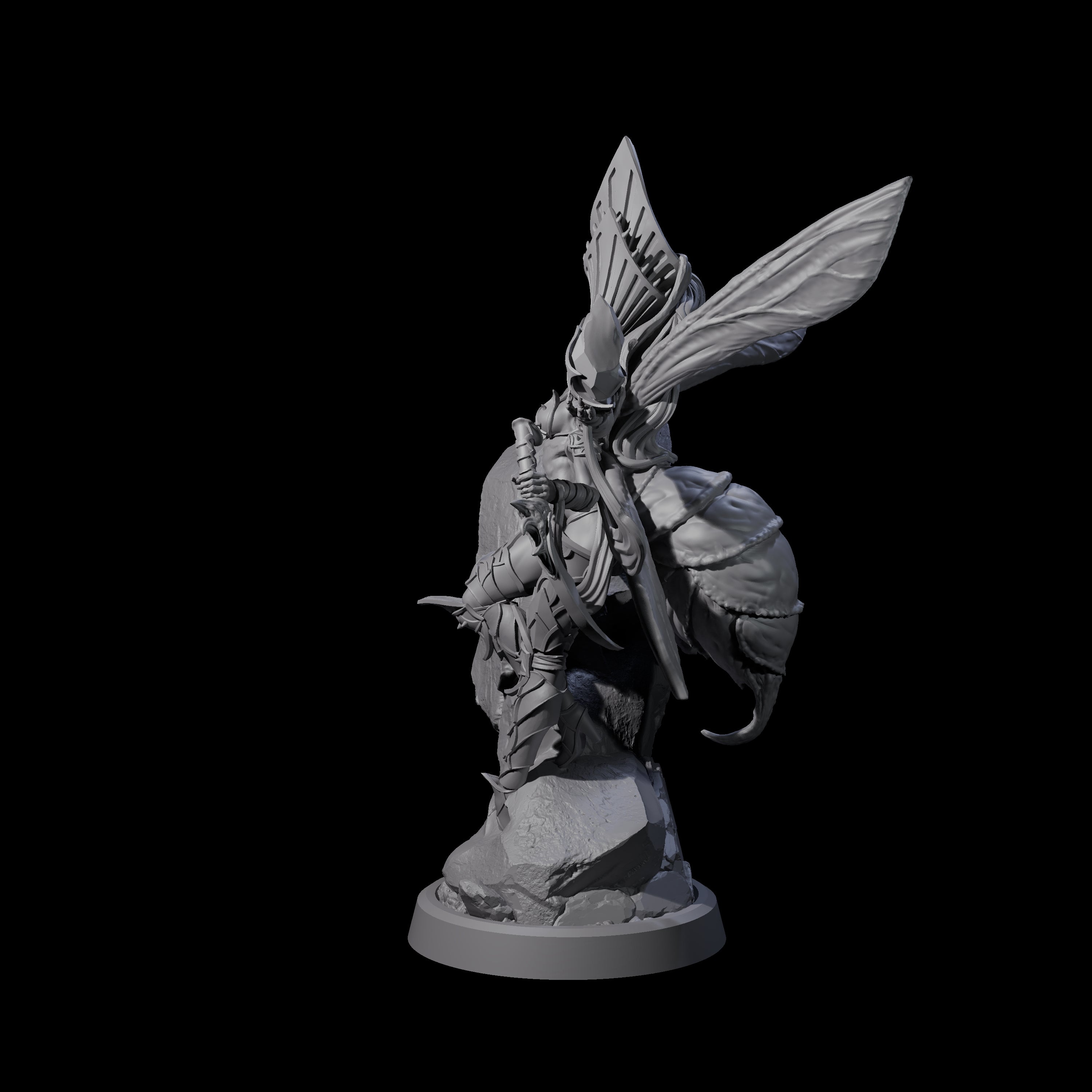 Chitinous Psionic Seer A Miniature for Dungeons and Dragons, Pathfinder or other TTRPGs