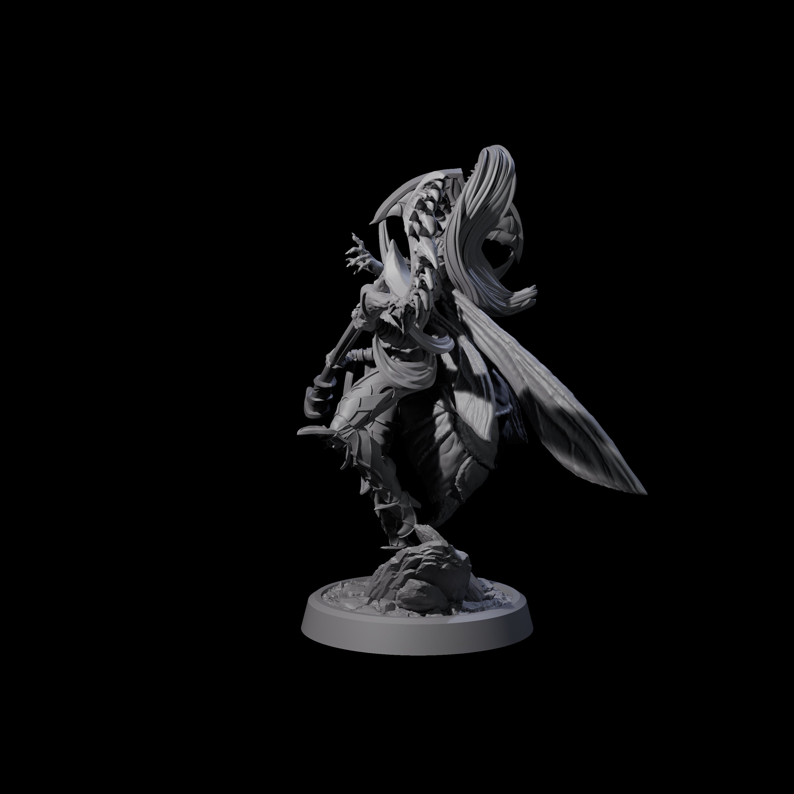 Chitinous Psionic Seer B Miniature for Dungeons and Dragons, Pathfinder or other TTRPGs