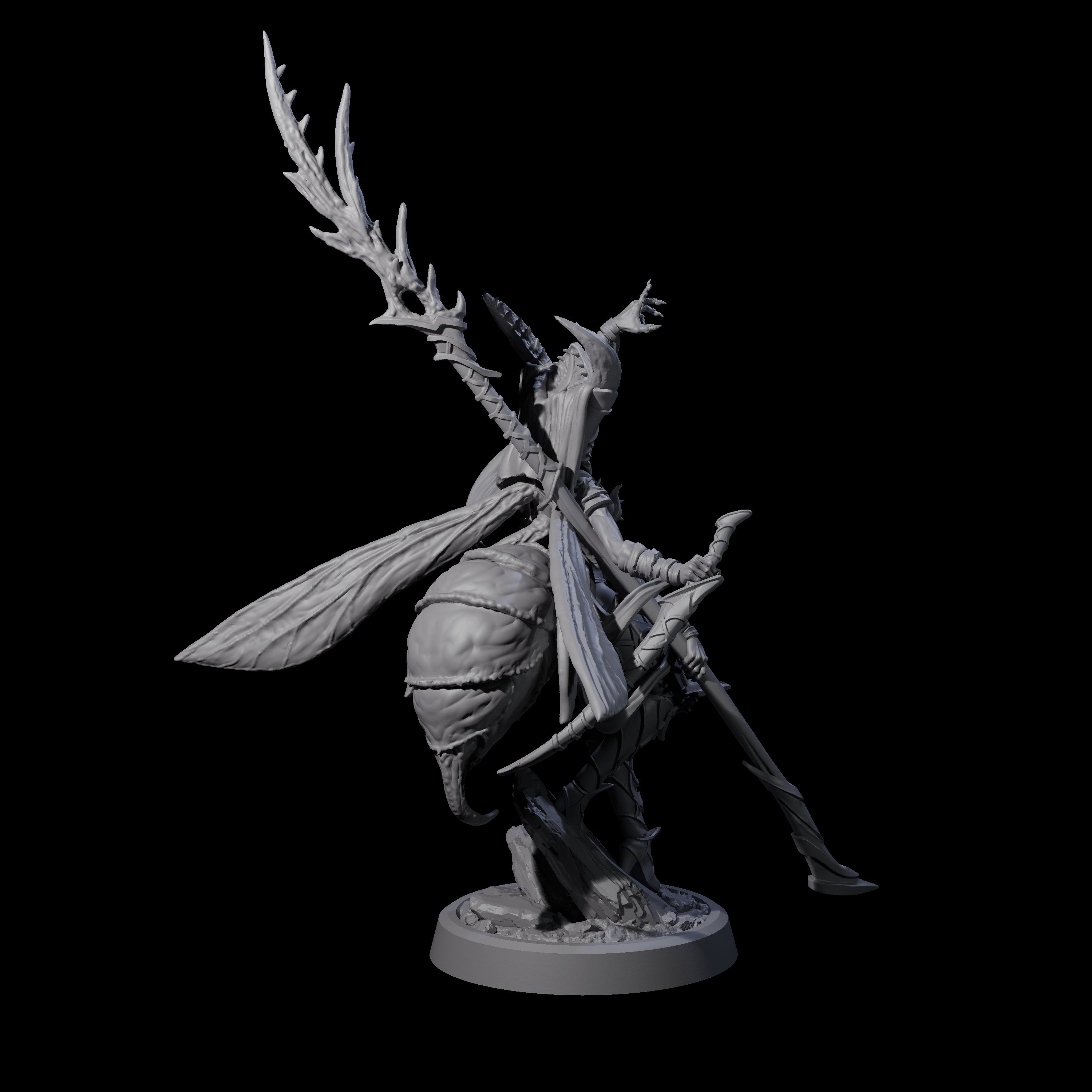 Chitinous Psionic Seer C Miniature for Dungeons and Dragons, Pathfinder or other TTRPGs