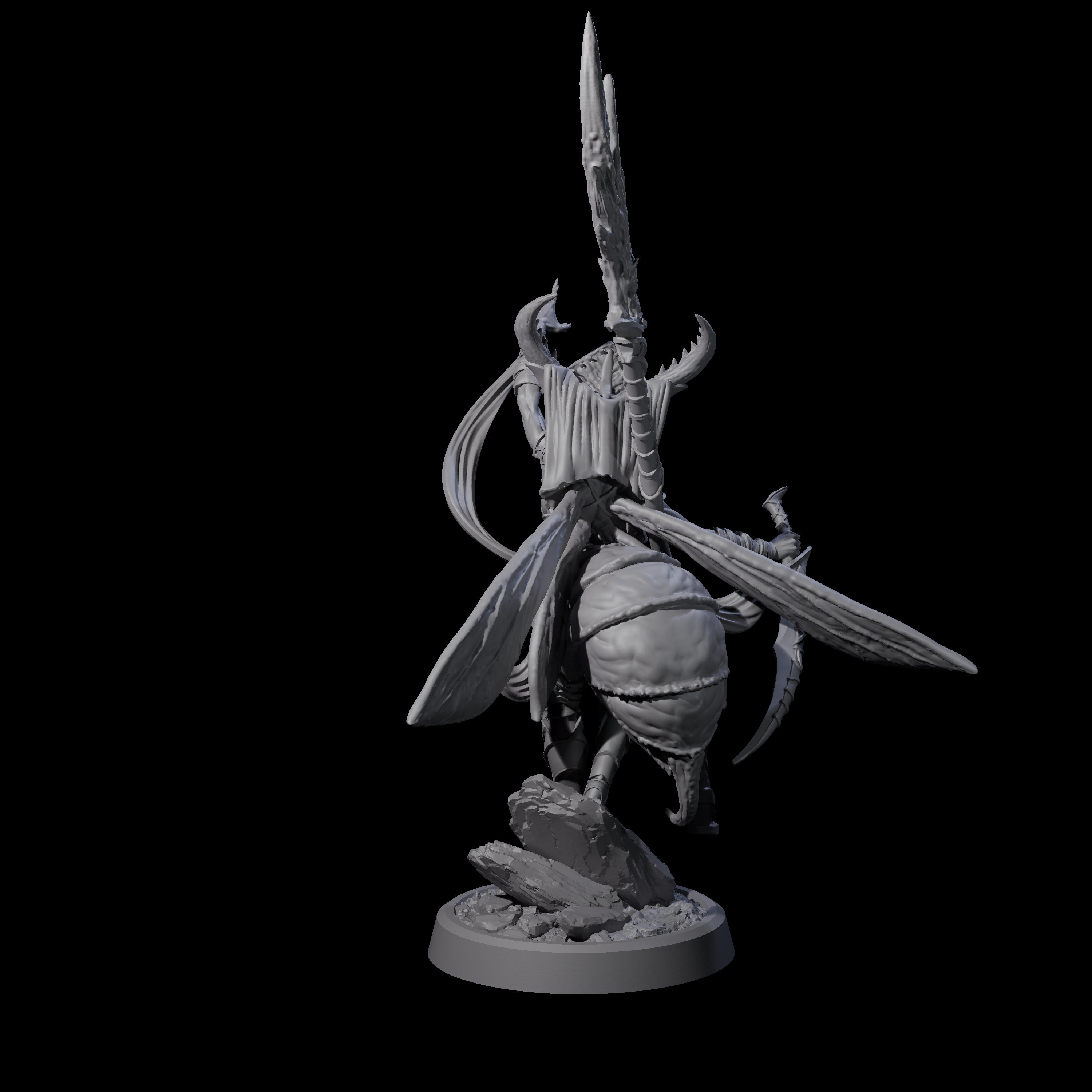 Chitinous Psionic Seer C Miniature for Dungeons and Dragons, Pathfinder or other TTRPGs