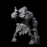 Chomping Zombie Ogre Miniature for Dungeons and Dragons, Pathfinder or other TTRPGs