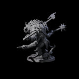 Chopping Four Armed Troll Miniature for Dungeons and Dragons, Pathfinder or other TTRPGs