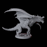 Chromatic Dragon B Miniature for Dungeons and Dragons, Pathfinder or other TTRPGs
