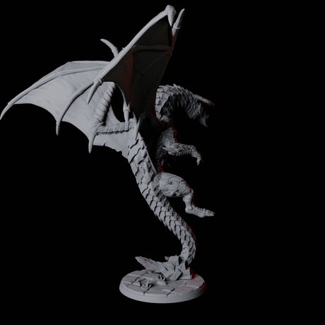 Chromatic Dragon C Miniature for Dungeons and Dragons, Pathfinder or other TTRPGs