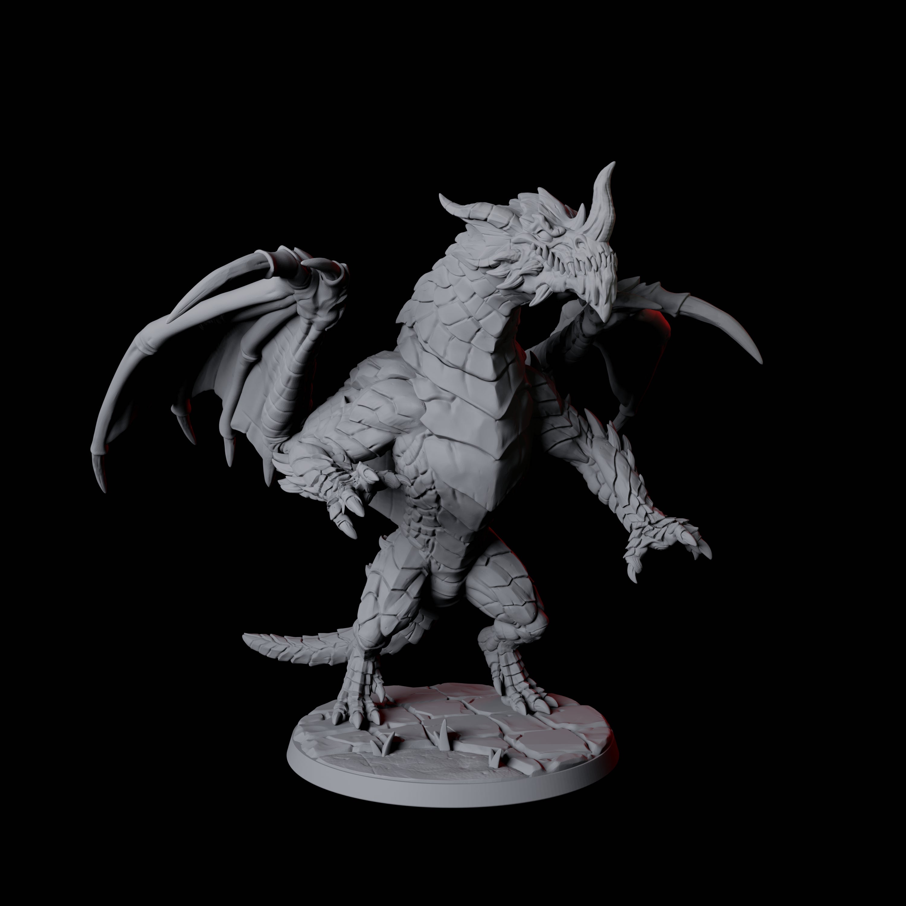 Chromatic Dragon D Miniature for Dungeons and Dragons, Pathfinder or other TTRPGs