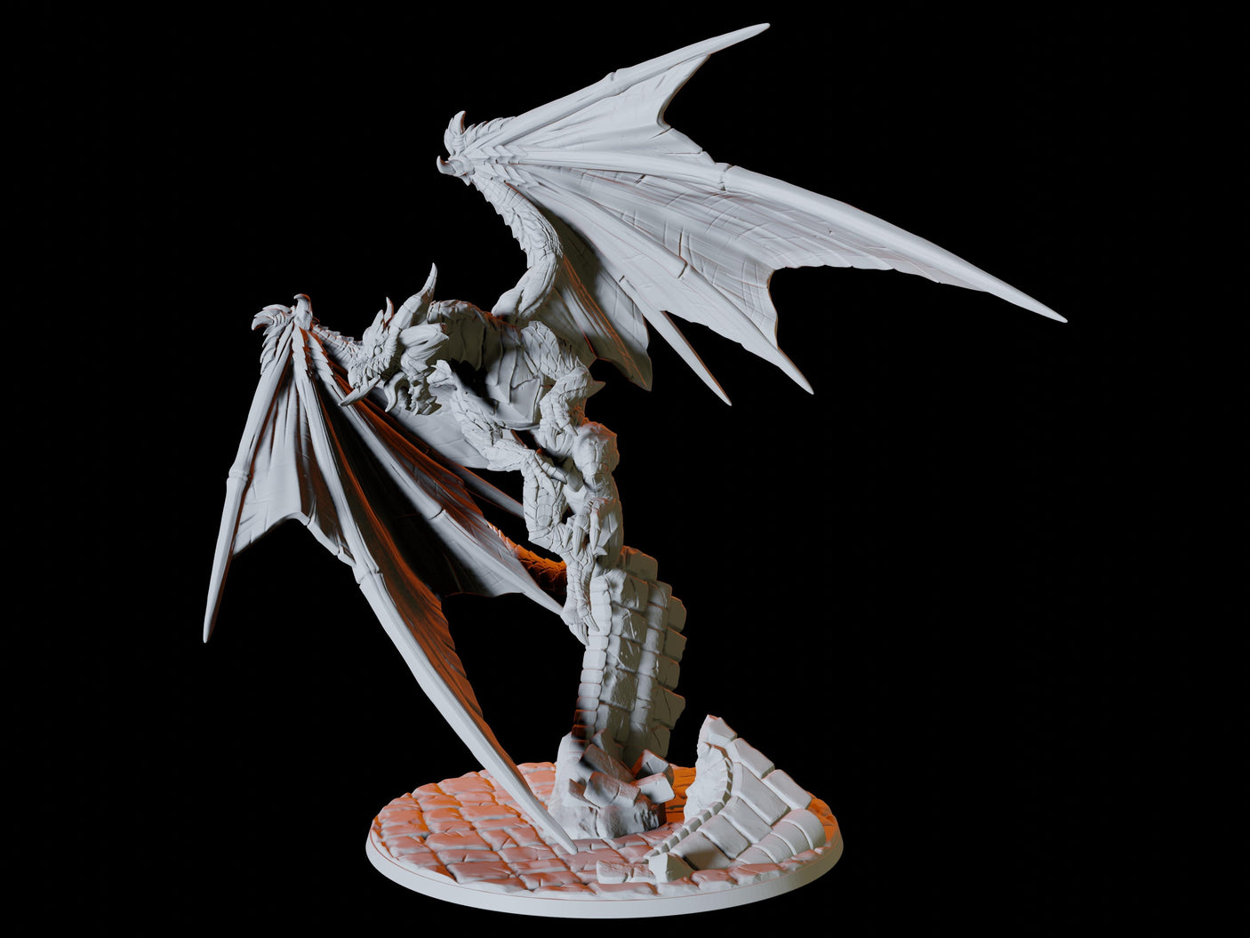 Chromatic Dragon Miniature for Dungeons and Dragons, Pathfinder or other TTRPGs