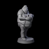 Chubby Tavern Owner Miniature for Dungeons and Dragons, Pathfinder or other TTRPGs