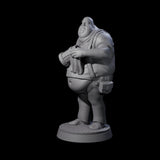 Chubby Tavern Owner Miniature for Dungeons and Dragons, Pathfinder or other TTRPGs