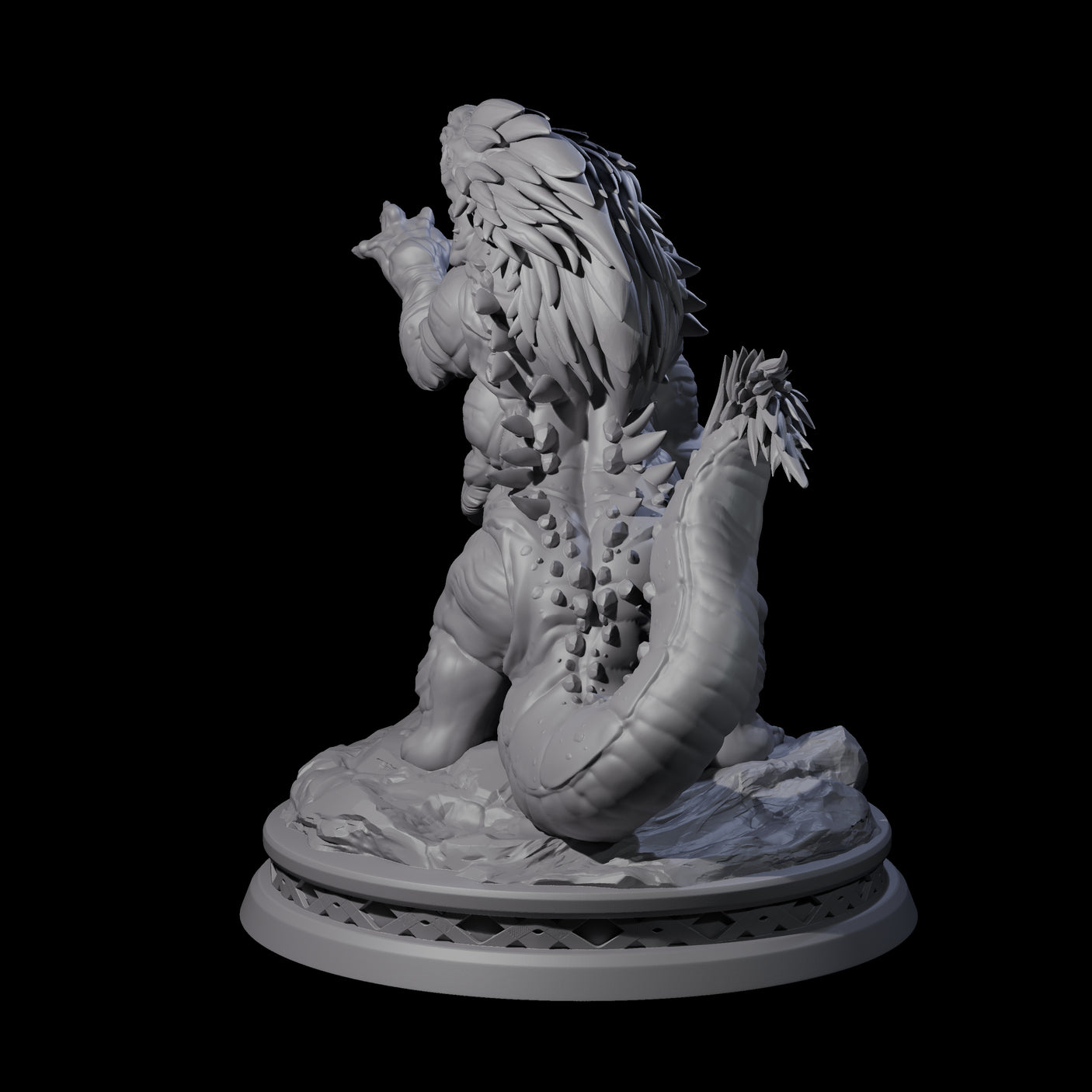 Chunky Linnorm Miniature for Dungeons and Dragons, Pathfinder or other TTRPGs