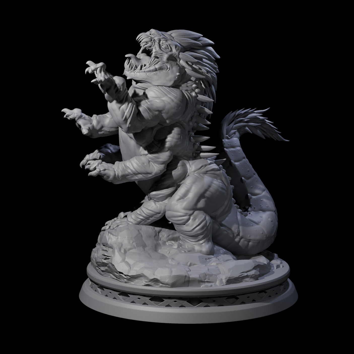 Chunky Linnorm Miniature for Dungeons and Dragons, Pathfinder or other TTRPGs