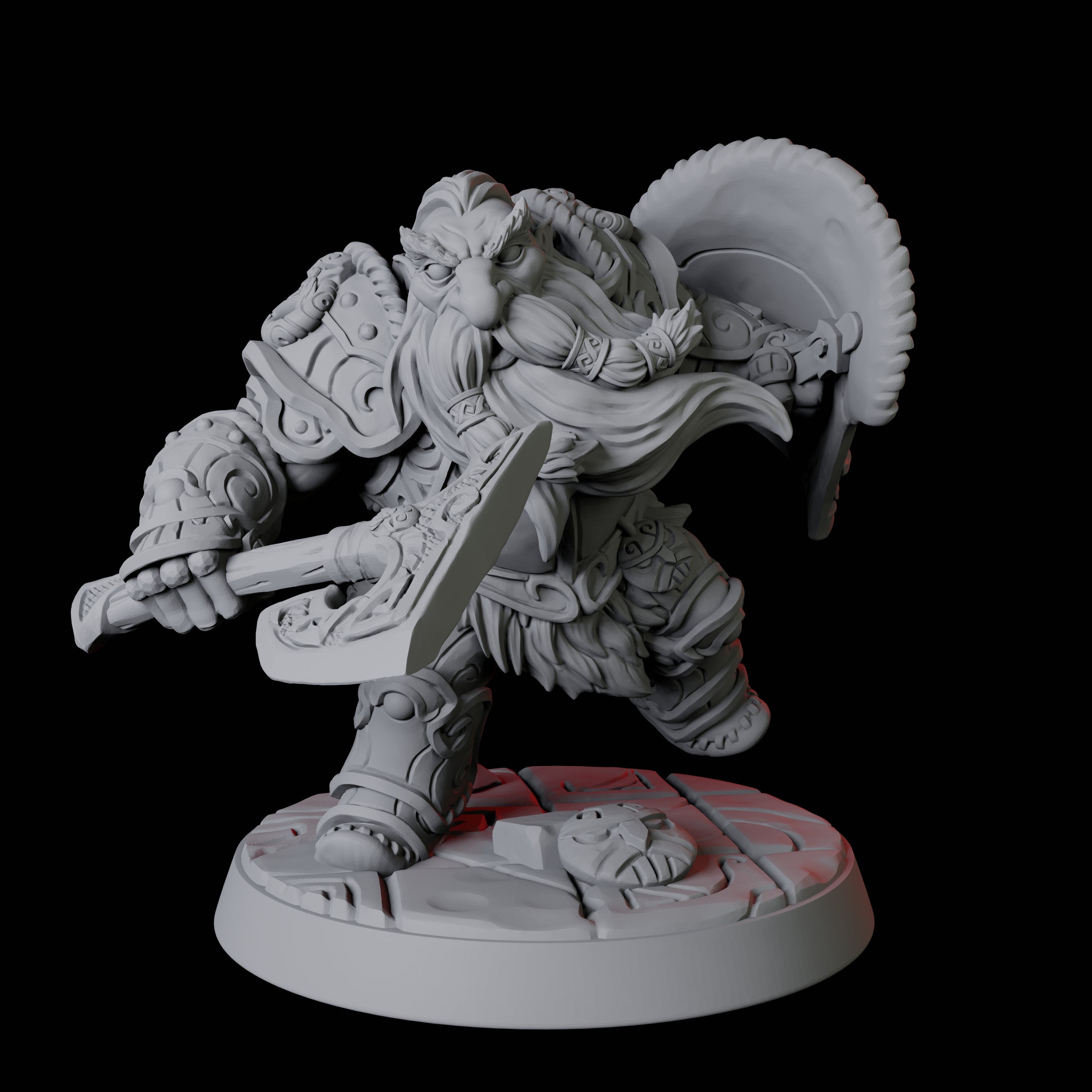 City Guard Dwarf A Miniature for Dungeons and Dragons, Pathfinder or other TTRPGs