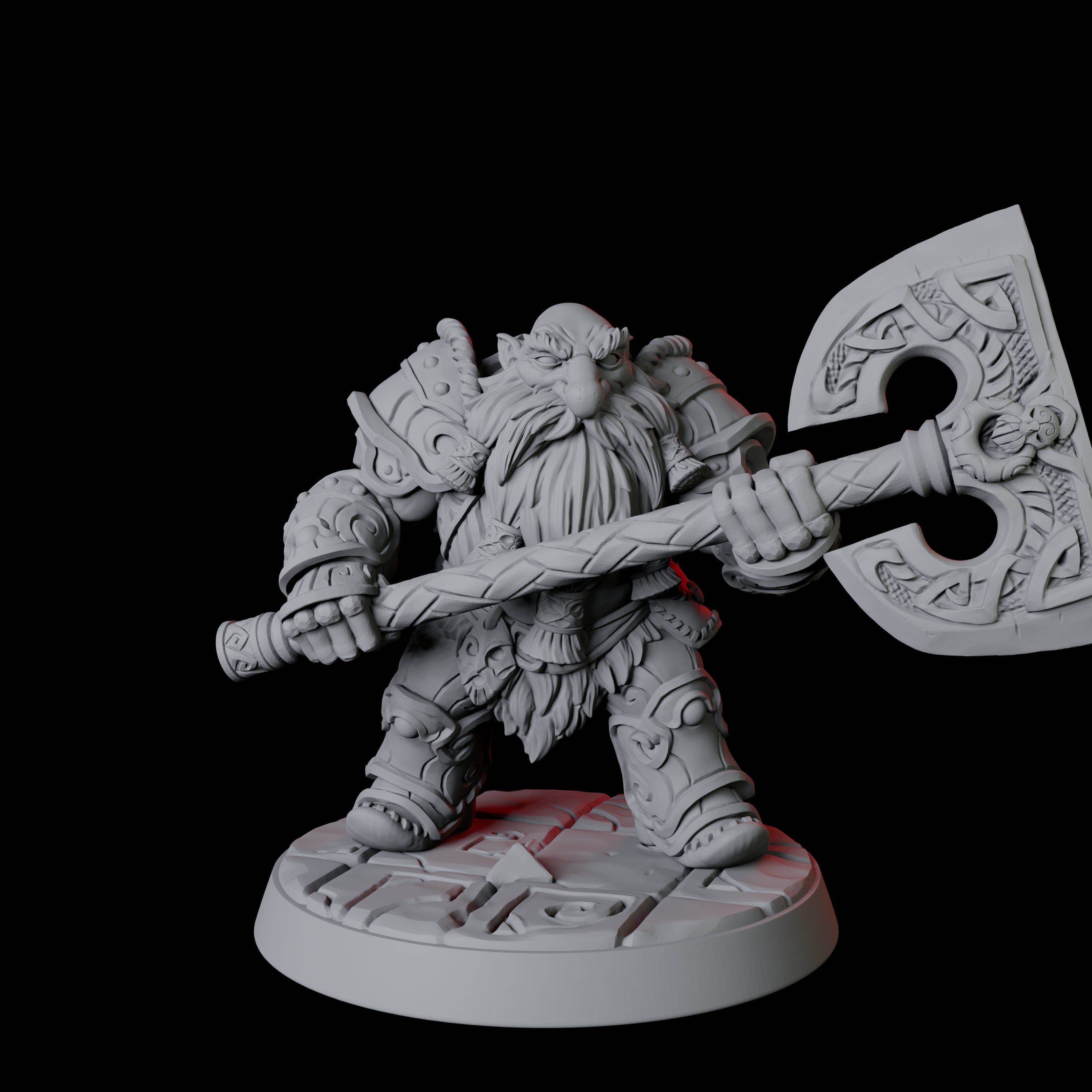 City Guard Dwarf B Miniature for Dungeons and Dragons, Pathfinder or other TTRPGs