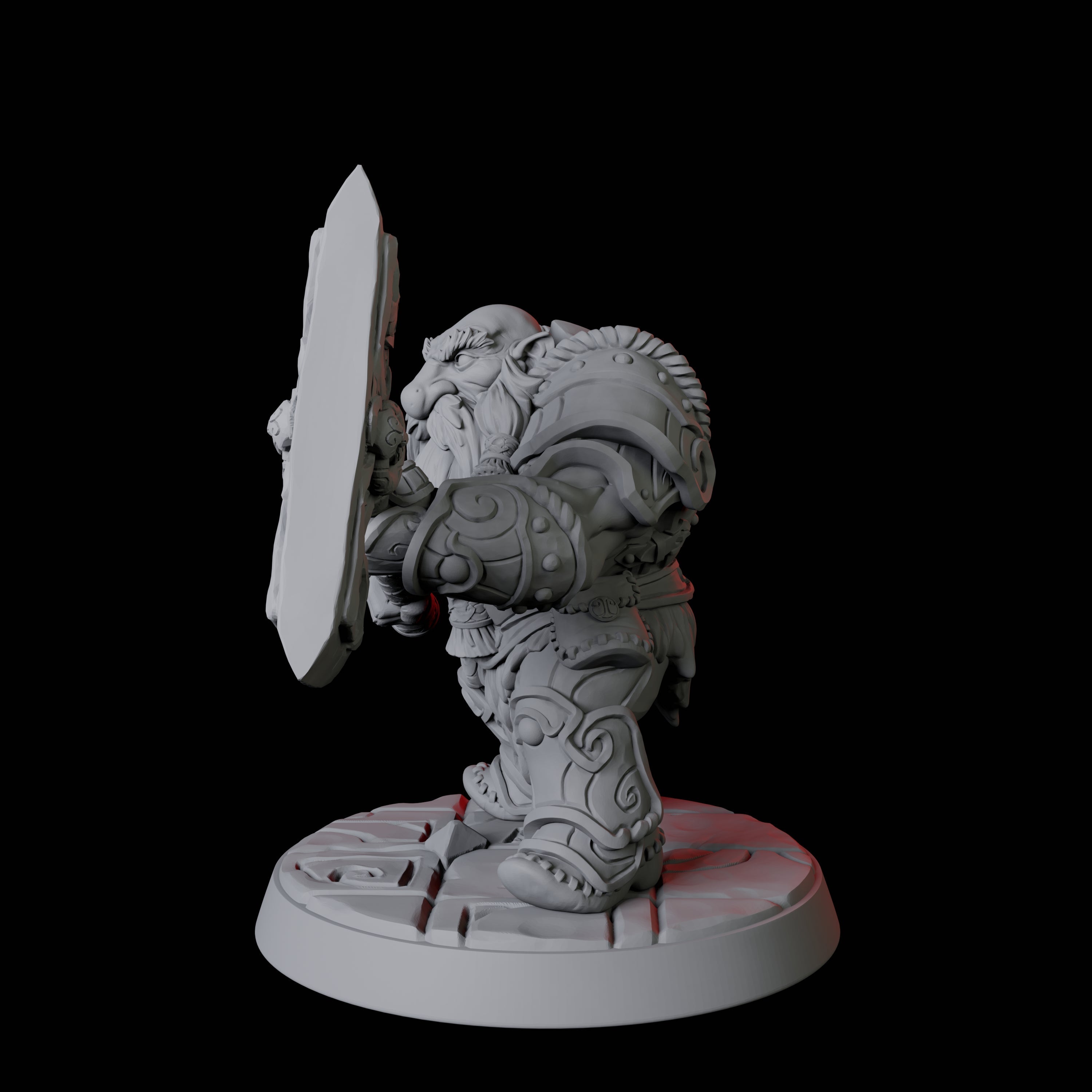 City Guard Dwarf B Miniature for Dungeons and Dragons, Pathfinder or other TTRPGs