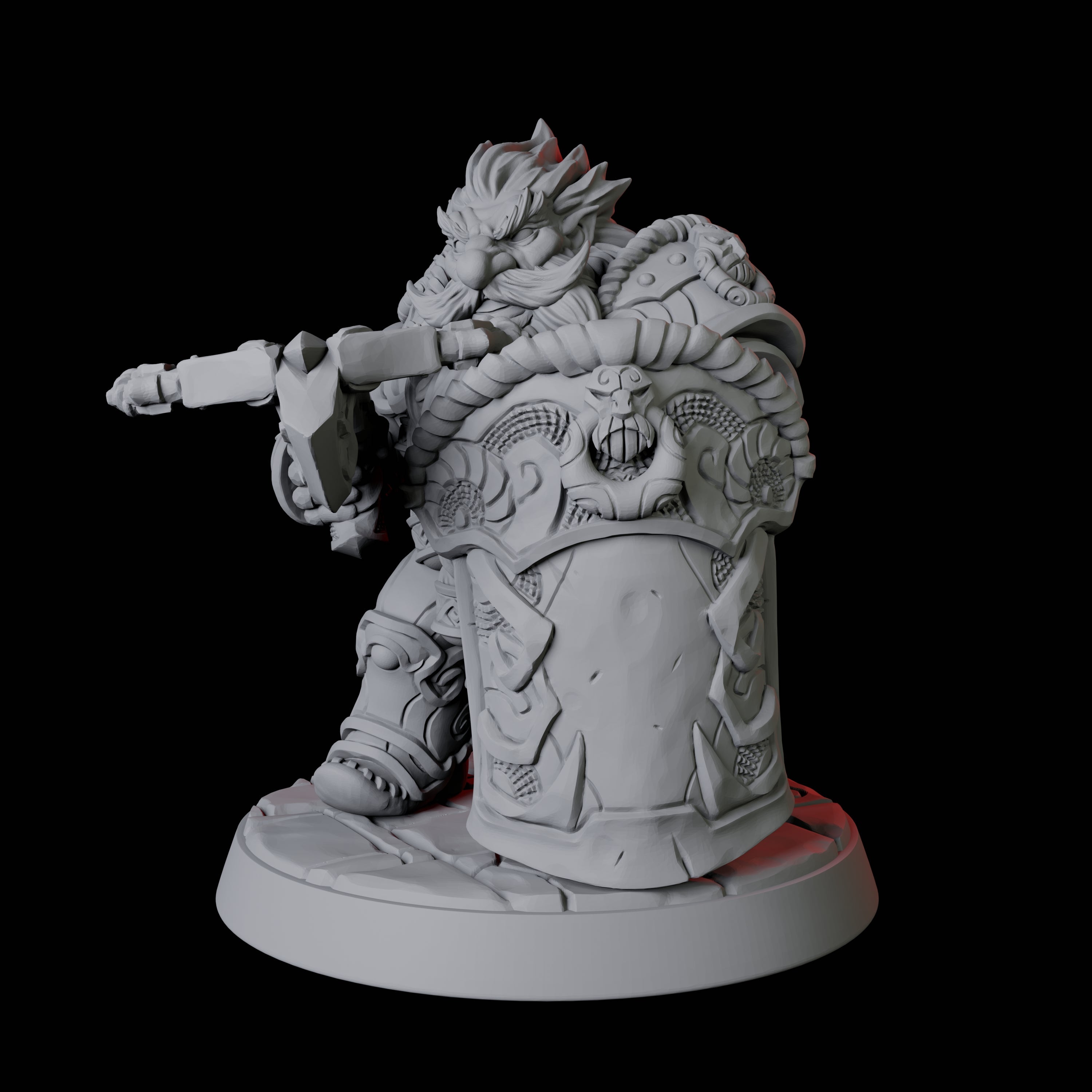 City Guard Dwarf C Miniature for Dungeons and Dragons, Pathfinder or other TTRPGs