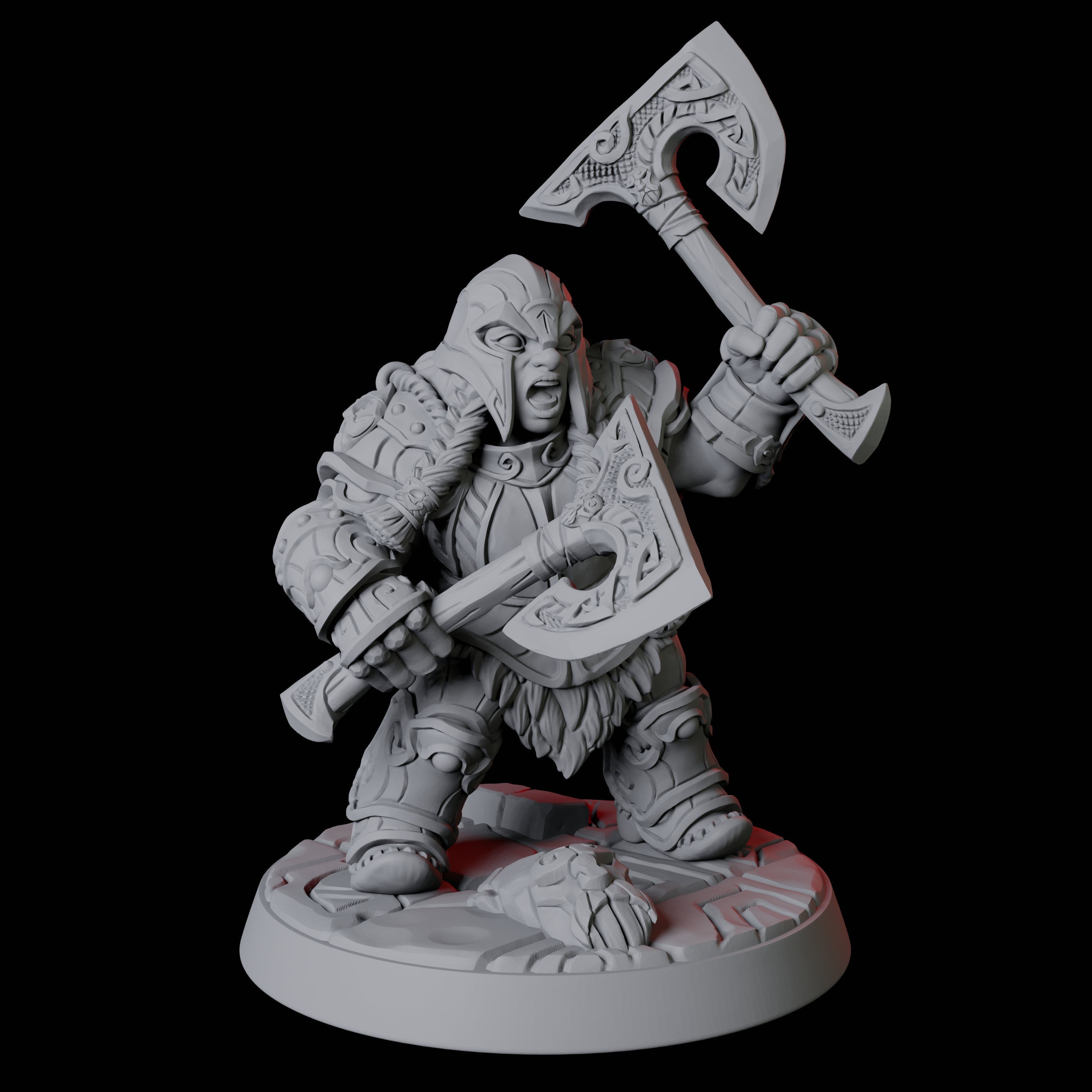 City Guard Dwarf D Miniature for Dungeons and Dragons, Pathfinder or other TTRPGs