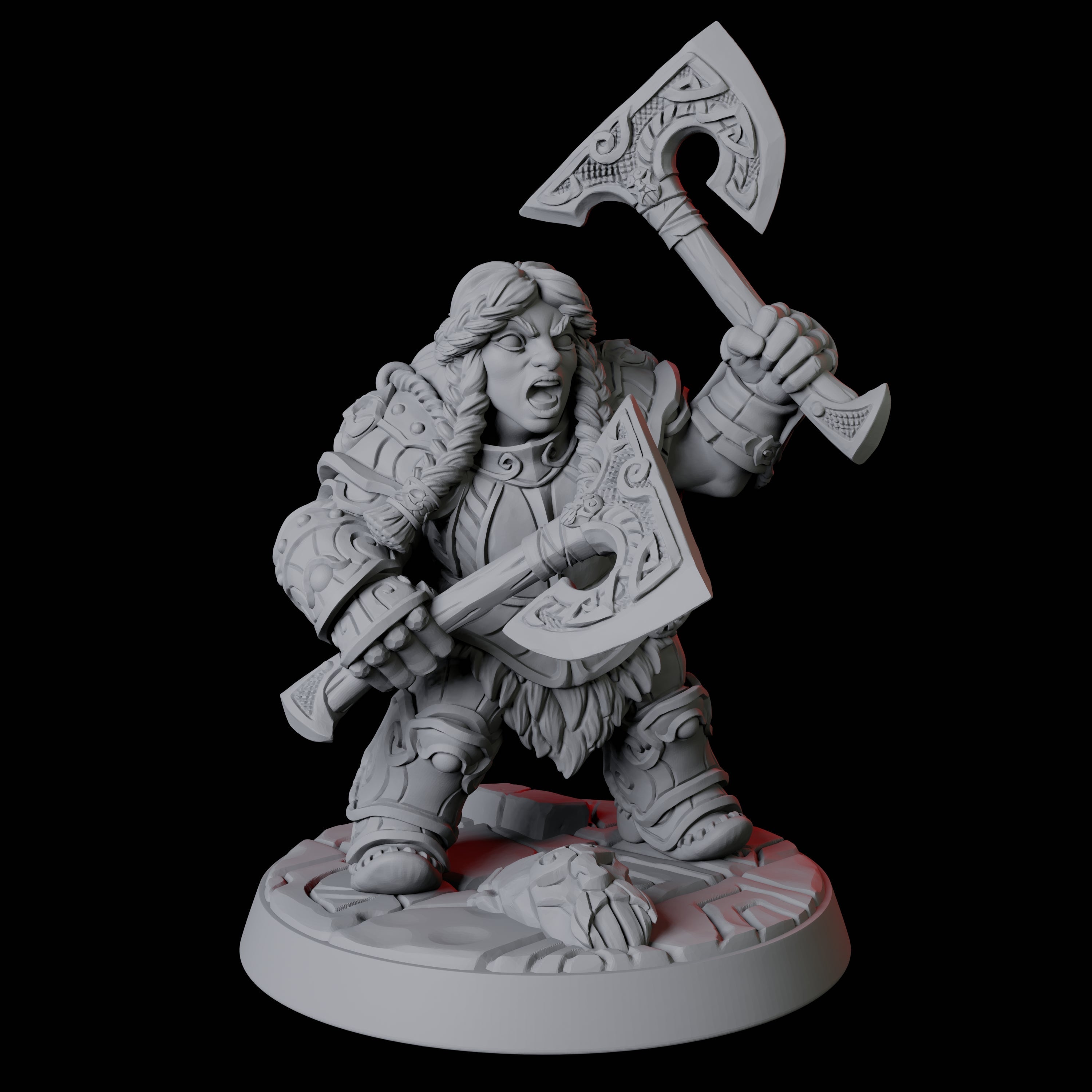 City Guard Dwarf D Miniature for Dungeons and Dragons, Pathfinder or other TTRPGs