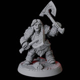 City Guard Dwarf D Miniature for Dungeons and Dragons, Pathfinder or other TTRPGs
