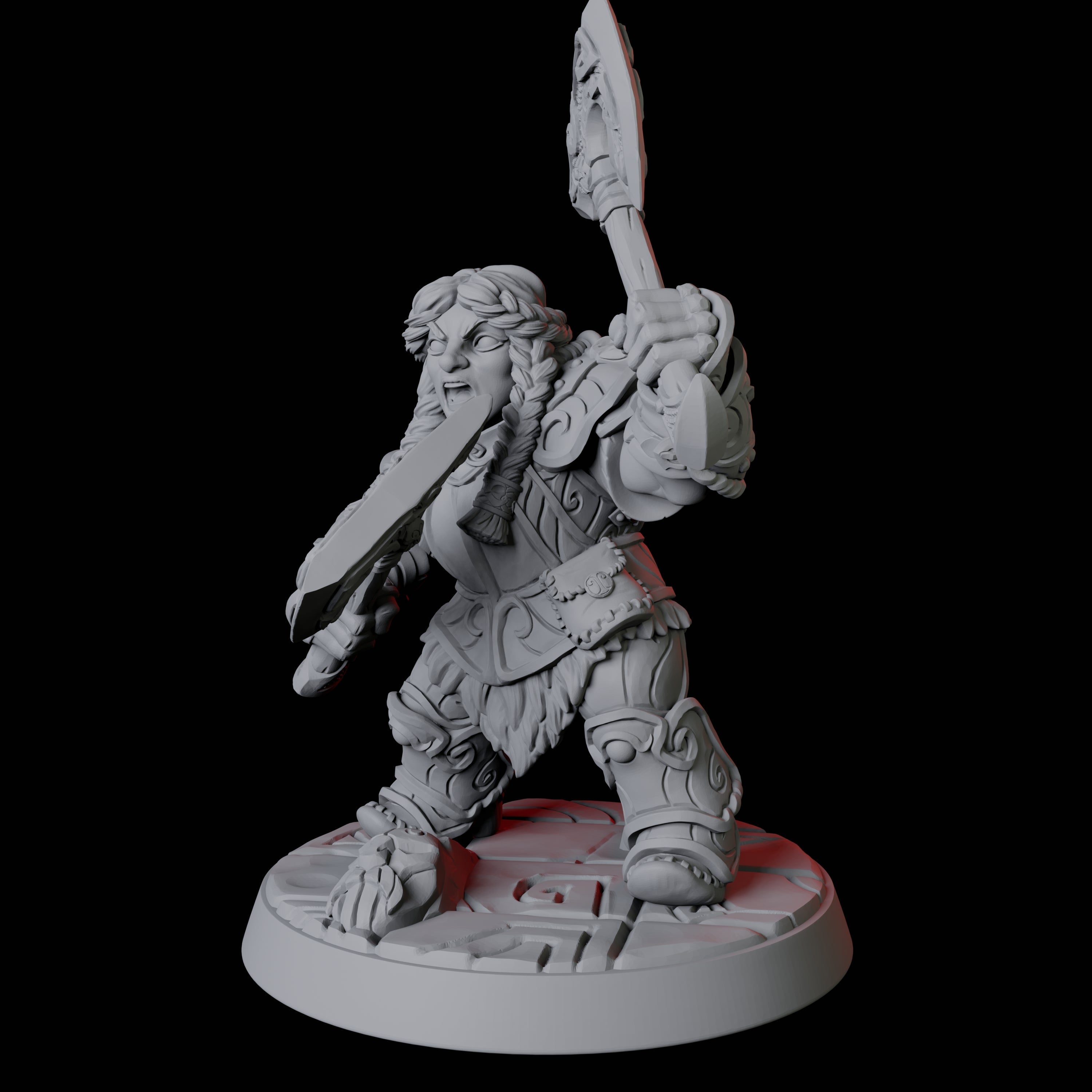 City Guard Dwarf D Miniature for Dungeons and Dragons, Pathfinder or other TTRPGs