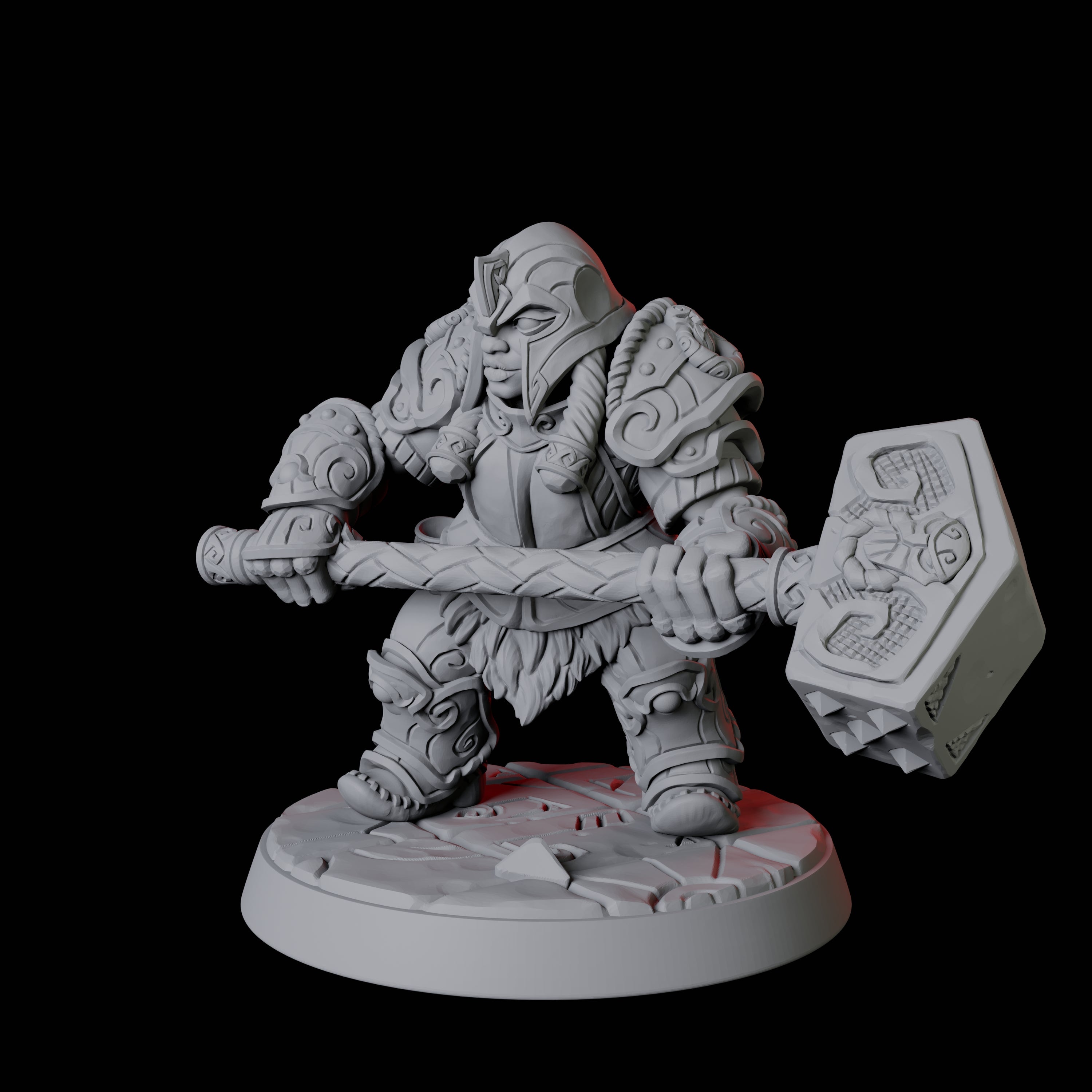 City Guard Dwarf E Miniature for Dungeons and Dragons, Pathfinder or other TTRPGs