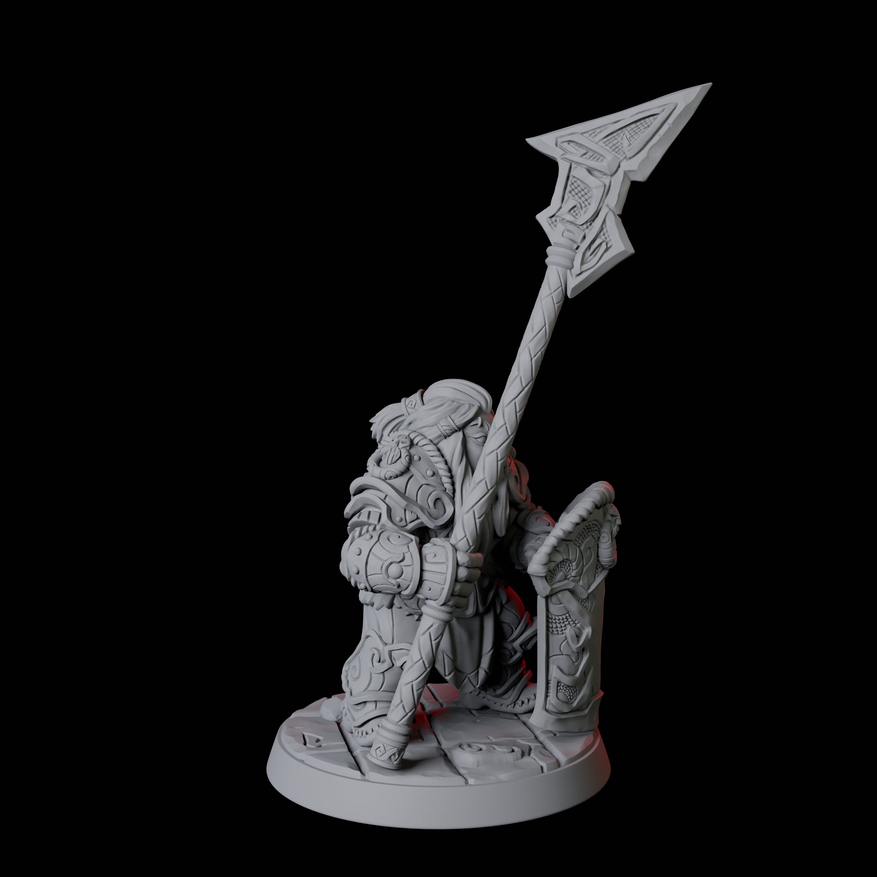 City Guard Dwarf F Miniature for Dungeons and Dragons, Pathfinder or other TTRPGs