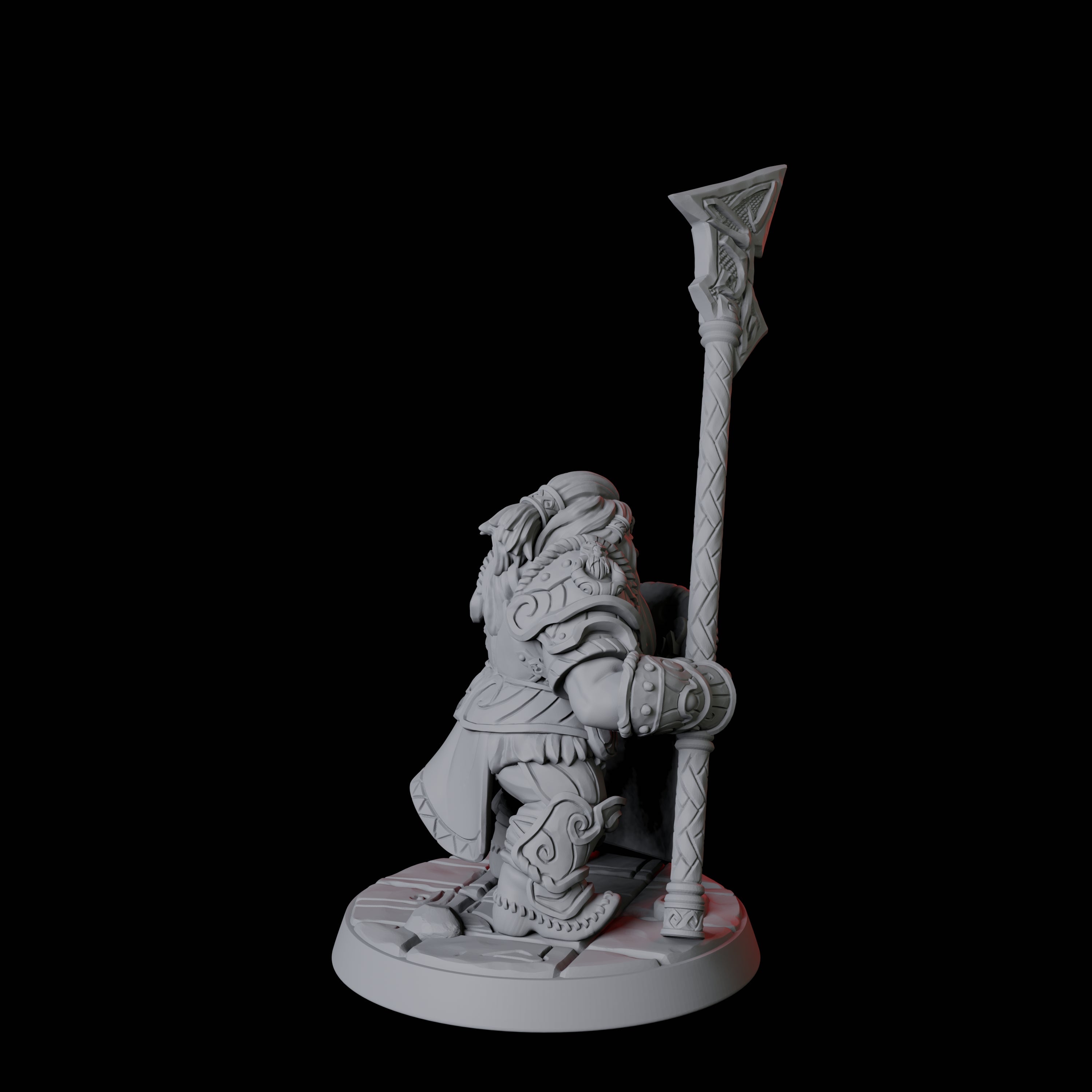 City Guard Dwarf F Miniature for Dungeons and Dragons, Pathfinder or other TTRPGs