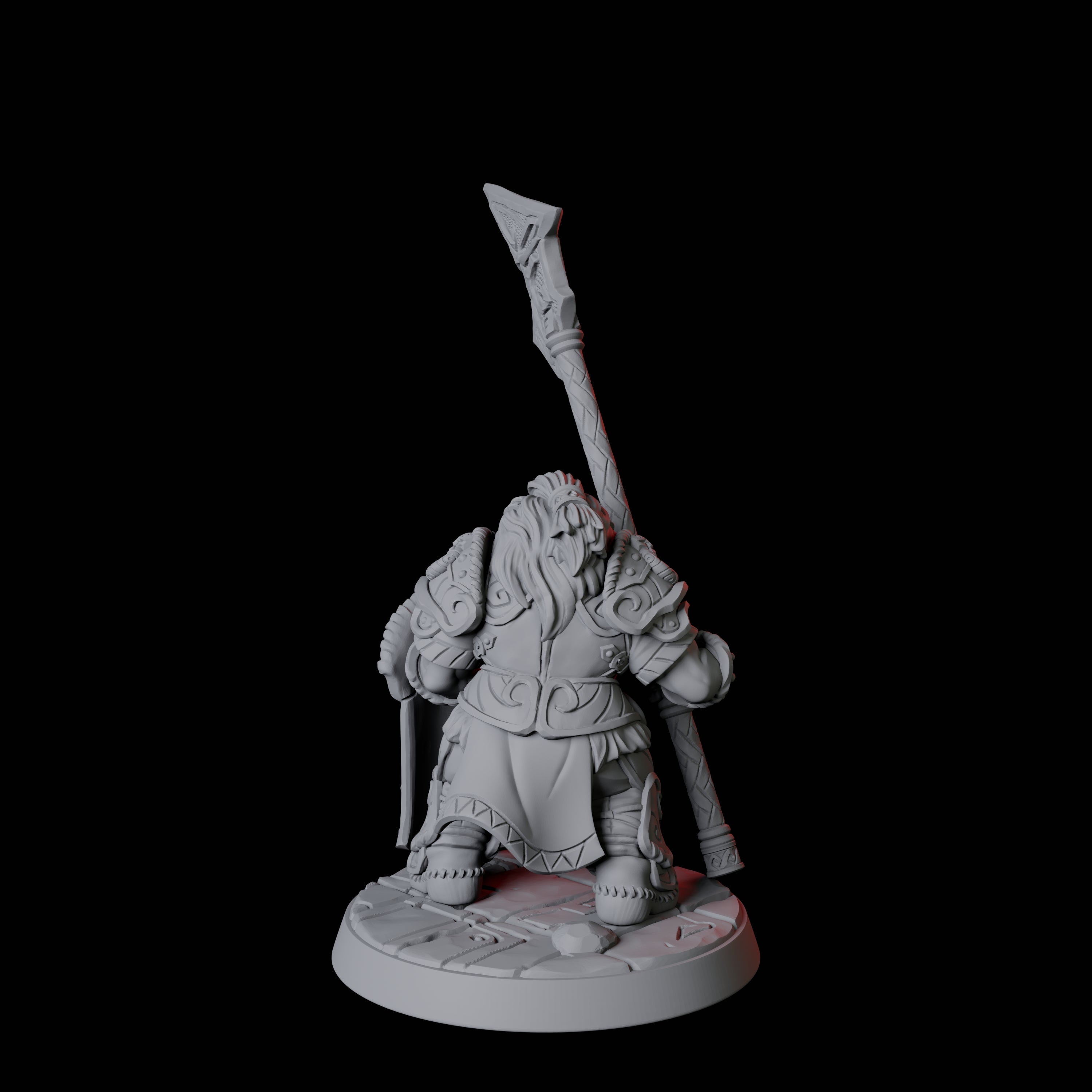 City Guard Dwarf F Miniature for Dungeons and Dragons, Pathfinder or other TTRPGs