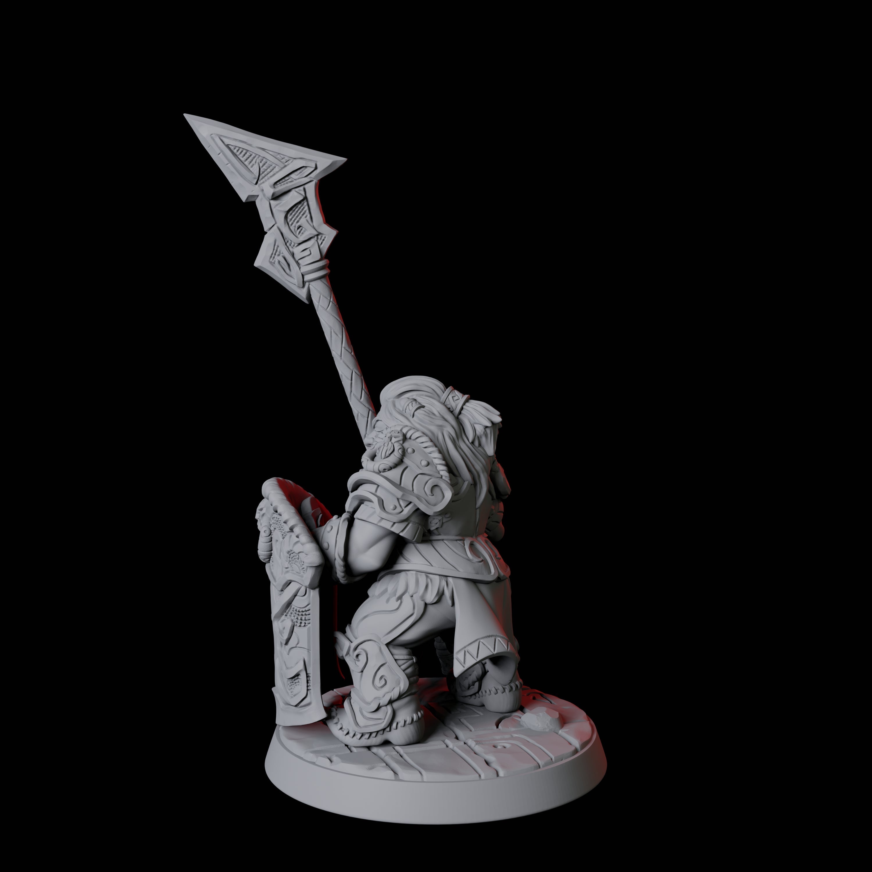 City Guard Dwarf F Miniature for Dungeons and Dragons, Pathfinder or other TTRPGs