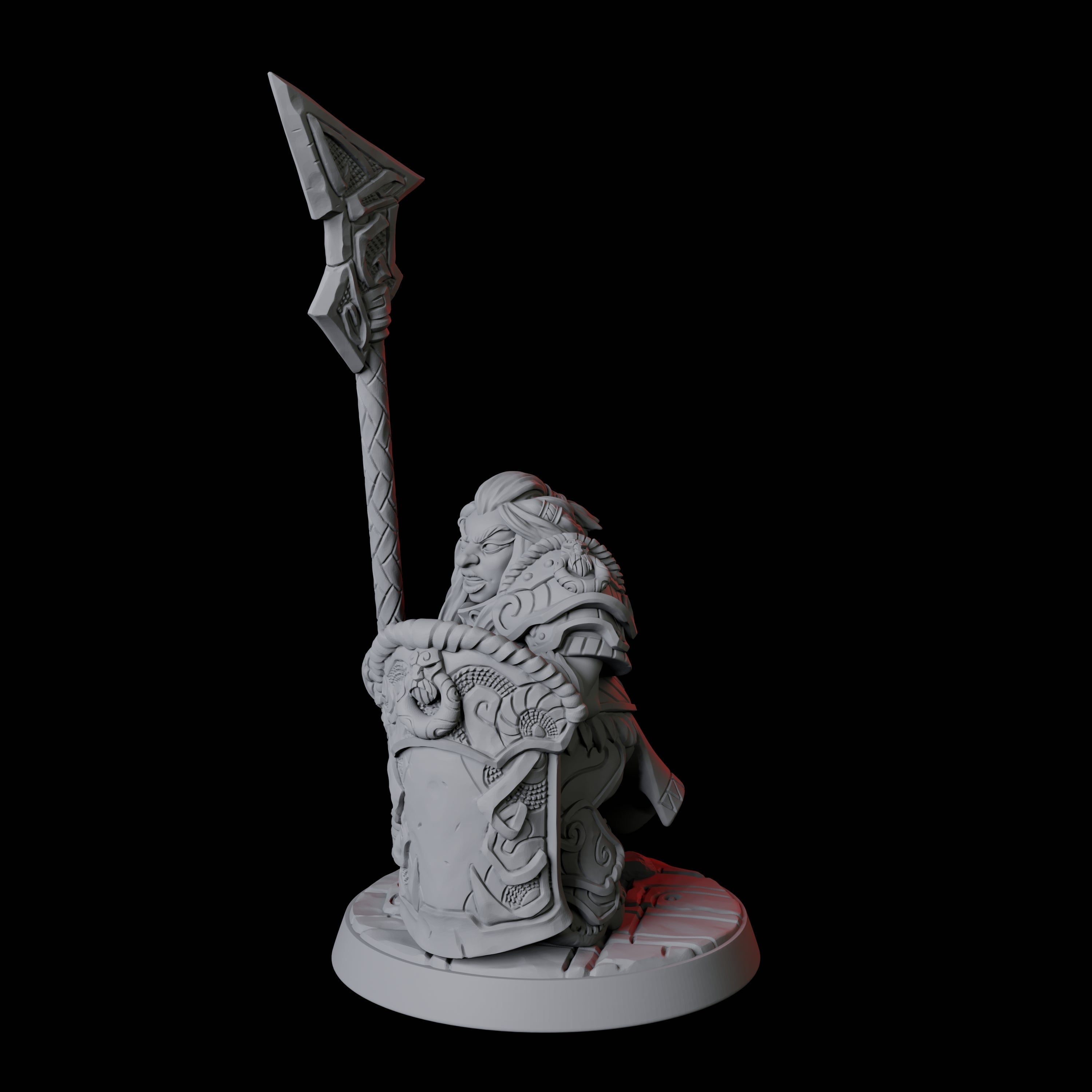 City Guard Dwarf F Miniature for Dungeons and Dragons, Pathfinder or other TTRPGs