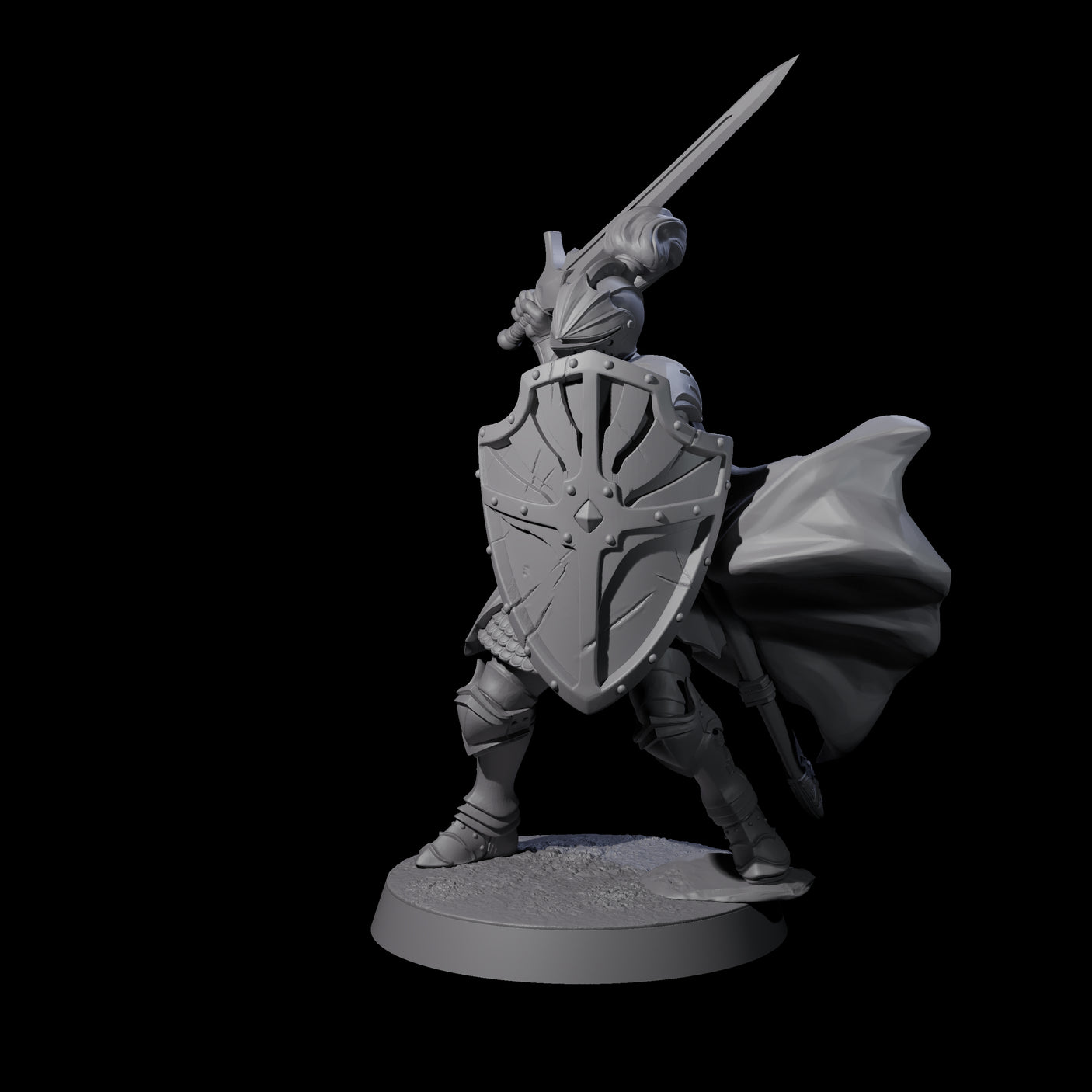 City Knight C Miniature for Dungeons and Dragons, Pathfinder or other TTRPGs