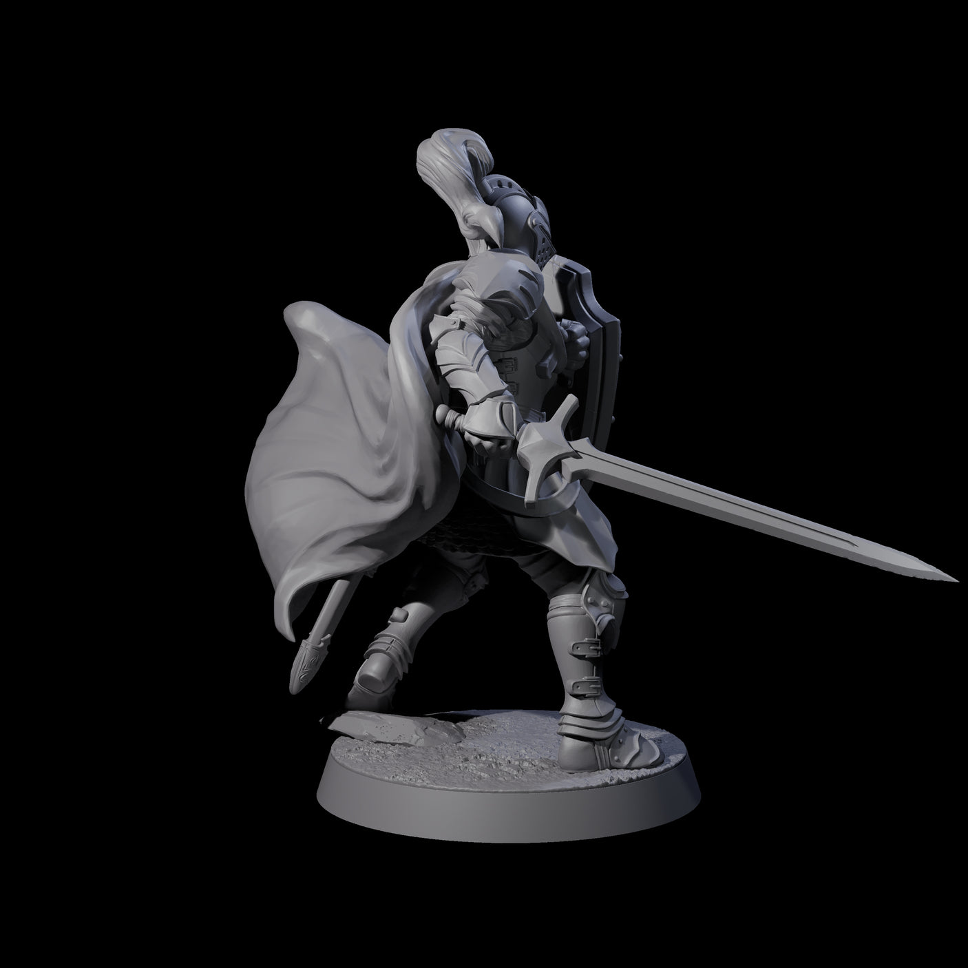 City Knight E Miniature for Dungeons and Dragons, Pathfinder or other TTRPGs