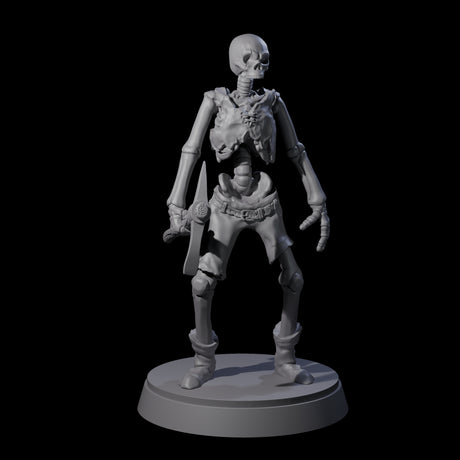 Civilian Skeleton A Miniature for Dungeons and Dragons, Pathfinder or other TTRPGs