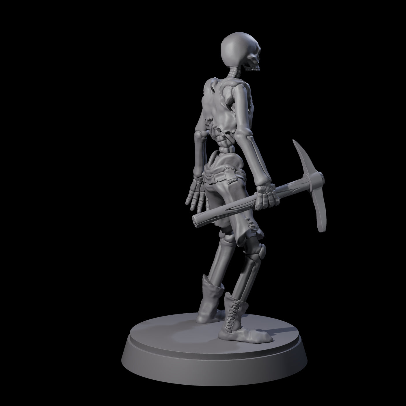 Civilian Skeleton A Miniature for Dungeons and Dragons, Pathfinder or other TTRPGs