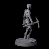 Civilian Skeleton A Miniature for Dungeons and Dragons, Pathfinder or other TTRPGs