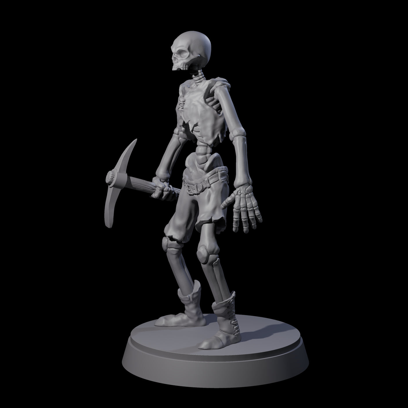 Civilian Skeleton A Miniature for Dungeons and Dragons, Pathfinder or other TTRPGs