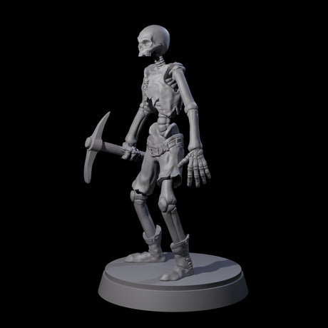Civilian Skeleton A Miniature for Dungeons and Dragons, Pathfinder or other TTRPGs